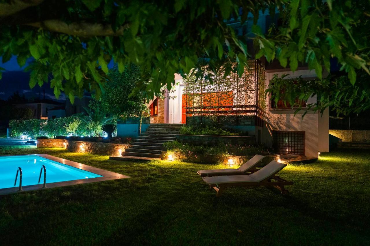Villa Chariklia'S House With Private Pool Káto Lekhónia Exterior foto
